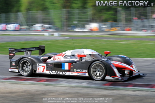 2008-04-26 Monza 0357 Le Mans Series - Genè-Minassian - Peugeot 908 HDi-FAP